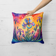 Load image into Gallery viewer, Colorful Iris Fabric Decorative Pillow