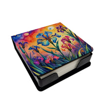 Load image into Gallery viewer, Colorful Iris PU Leather Note Paper Holder