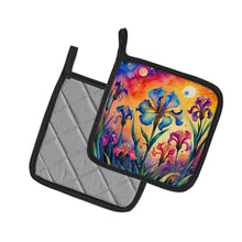 Load image into Gallery viewer, Colorful Iris Pot Holders - Set of 2 Decorative Kitchen Helpers | Made in the USA