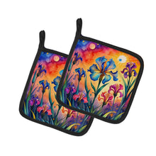 Load image into Gallery viewer, Colorful Iris Pot Holders - Set of 2 Decorative Kitchen Helpers | Made in the USA