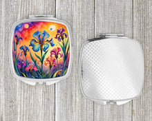 Load image into Gallery viewer, Colorful Iris Compact Mirror – Stylish Purse Mirror with Artistic Covers