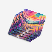 Load image into Gallery viewer, Colorful Liatris Foam Coaster