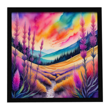 Load image into Gallery viewer, Colorful Liatris Framed Metal Print