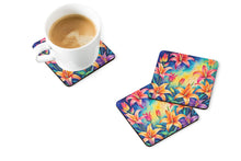 Load image into Gallery viewer, Colorful Lilies Foam Coaster