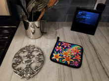 Load image into Gallery viewer, Colorful Lilies Pot Holders - Set of 2 Decorative Kitchen Helpers | Made in the USA