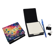 Load image into Gallery viewer, Colorful Lisianthus PU Leather Note Paper Holder