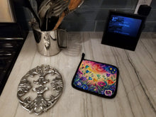 Load image into Gallery viewer, Colorful Lisianthus Pot Holders - Set of 2 Decorative Kitchen Helpers | Made in the USA