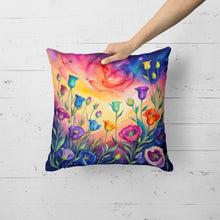 Load image into Gallery viewer, Colorful Lisianthus Fabric Decorative Pillow