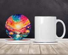 Load image into Gallery viewer, Colorful Lotus Large Sandstone Coasters Pack of 4