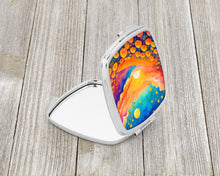 Load image into Gallery viewer, Colorful Marigolds Compact Mirror – Stylish Purse Mirror with Artistic Covers