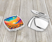 Load image into Gallery viewer, Colorful Marigolds Compact Mirror – Stylish Purse Mirror with Artistic Covers