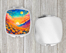 Load image into Gallery viewer, Colorful Marigolds Compact Mirror – Stylish Purse Mirror with Artistic Covers