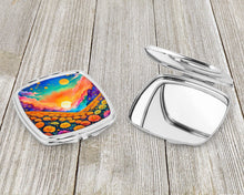 Load image into Gallery viewer, Colorful Marigolds Compact Mirror – Stylish Purse Mirror with Artistic Covers