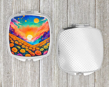 Load image into Gallery viewer, Colorful Marigolds Compact Mirror – Stylish Purse Mirror with Artistic Covers