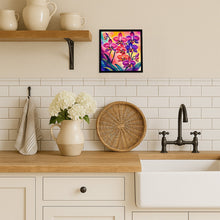 Load image into Gallery viewer, Colorful Orchids Framed Metal Print