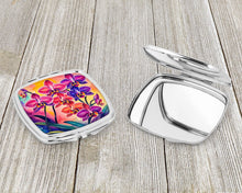 Load image into Gallery viewer, Colorful Orchids Compact Mirror – Stylish Purse Mirror with Artistic Covers