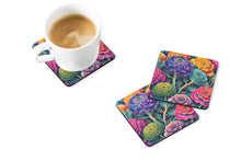 Load image into Gallery viewer, Colorful Ornamental Kale Foam Coaster