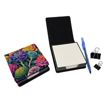 Load image into Gallery viewer, Colorful Ornamental Kale PU Leather Note Paper Holder