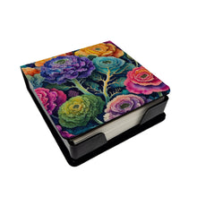 Load image into Gallery viewer, Colorful Ornamental Kale PU Leather Note Paper Holder