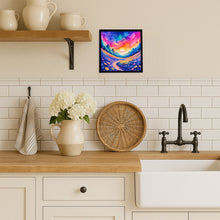 Load image into Gallery viewer, Colorful Periwinkles Framed Metal Print