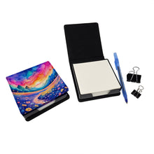Load image into Gallery viewer, Colorful Periwinkles PU Leather Note Paper Holder