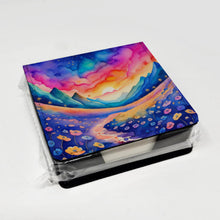 Load image into Gallery viewer, Colorful Periwinkles PU Leather Note Paper Holder