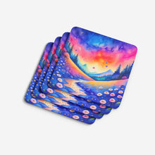 Load image into Gallery viewer, Colorful Periwinkles Foam Coaster