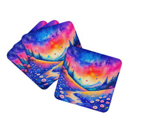 Load image into Gallery viewer, Colorful Periwinkles Foam Coaster