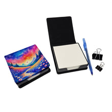 Load image into Gallery viewer, Colorful Periwinkles PU Leather Note Paper Holder