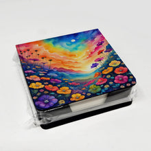 Load image into Gallery viewer, Colorful Petunias PU Leather Note Paper Holder