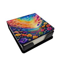 Load image into Gallery viewer, Colorful Petunias PU Leather Note Paper Holder