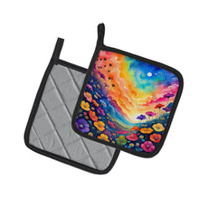 Load image into Gallery viewer, Colorful Petunias Pot Holders - Set of 2 Decorative Kitchen Helpers | Made in the USA
