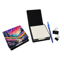 Load image into Gallery viewer, Colorful Phlox PU Leather Note Paper Holder