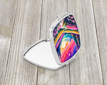 Load image into Gallery viewer, Colorful Phlox Compact Mirror – Stylish Purse Mirror with Artistic Covers