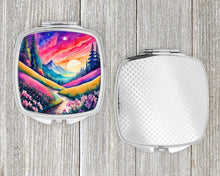 Load image into Gallery viewer, Colorful Phlox Compact Mirror – Stylish Purse Mirror with Artistic Covers