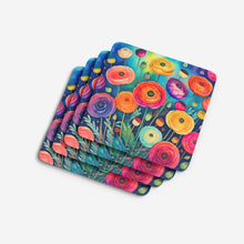 Load image into Gallery viewer, Colorful Ranunculus Foam Coaster