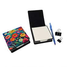 Load image into Gallery viewer, Colorful Ranunculus PU Leather Note Paper Holder
