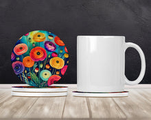 Load image into Gallery viewer, Colorful Ranunculus Large Sandstone Coasters Pack of 4