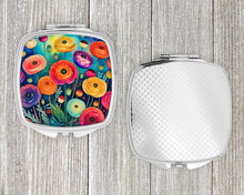 Load image into Gallery viewer, Colorful Ranunculus Compact Mirror – Stylish Purse Mirror with Artistic Covers