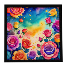 Load image into Gallery viewer, Colorful Roses Framed Metal Print