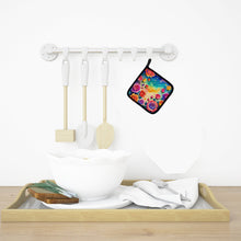 Load image into Gallery viewer, Colorful Roses Pot Holders - Set of 2 Decorative Kitchen Helpers | Made in the USA