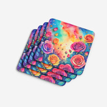 Load image into Gallery viewer, Colorful Roses Foam Coaster