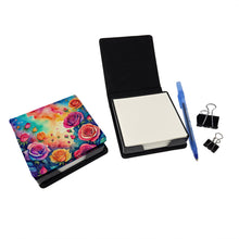 Load image into Gallery viewer, Colorful Roses PU Leather Note Paper Holder