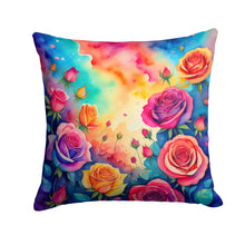 Load image into Gallery viewer, Colorful Roses Fabric Decorative Pillow
