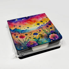 Load image into Gallery viewer, Colorful Scabiosa PU Leather Note Paper Holder