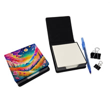 Load image into Gallery viewer, Colorful Stock, or gillyflower PU Leather Note Paper Holder