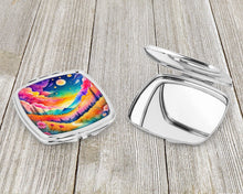 Load image into Gallery viewer, Colorful Stock, or gillyflower Compact Mirror – Stylish Purse Mirror with Artistic Covers