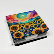 Load image into Gallery viewer, Colorful Sunflowers PU Leather Note Paper Holder