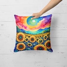 Load image into Gallery viewer, Colorful Sunflowers Fabric Decorative Pillow