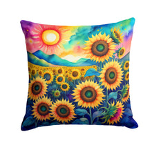 Load image into Gallery viewer, Colorful Sunflowers Fabric Decorative Pillow